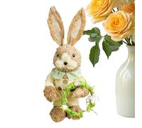 Figuras De Conejito - De Liebre Hecha A Mano, Colección De Primavera De Campo, Exposición Estética De La Capa Estacional, Decoración En Miniatura Alta | Salón, Hogar, Oficina,