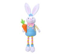 Figuras de Conejo - Estatua de Peluche de Pascua 43x16x9cm | Muñecas de Animales de Primavera 220g, para el hogar, niños, Sala de Estar, Dormitorio, Oficina, Estante de Chimenea, Ventana,