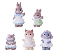 Figuras de conejos en miniatura, minis conejos, decoración de paisaje microlandscape, decoración de jardín, decoración de tartas, conejos pequeños