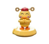 Figuras De Danza Con Energía Solar | Pato Decoración Del Tablero Del Coche - Figura Del Movimiento Del Automóvil Con Decoración De Plato De Estacionamiento | Para Adultos Niños Mujeres Hombres