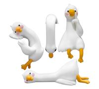 Figuras de decoración de monitor de computadora,4 Pieces Geese Picture Frame Decorations - 2.7x2.7x5.5cm Animales Figuras | Accesorios decorativos para el hogar Dormitorio Sala de estudio Lugar de