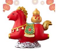 Figuras De | Decoraciones De La Suerte Mascota para La De Primavera | 2026 Decoración Mascota 'Año del Caballo,para la Exposición en Casa, Oficina, Salón, Escritorio, Entrada y