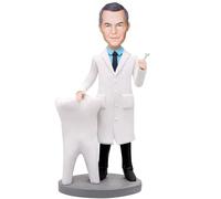 Figuras de dentista personalizadas, hechas a mano, escultura de cabeza Bobble de la imagen, alta similitud, regalo divertido y único