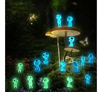 Figuras de elfos de árbol, 15 unidades, árbol de elfos, princesa, mononoke, elfos de árbol, decoración de jardín, Kodama fantasmas luminosos, espíritus del bosque, anime, decoración, brilla en la