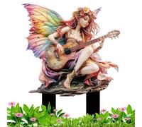 Figuras de Fairy Garden - Pequeñas figuras de , estacas florales para macetas | Paquete de esculturas de jardín para escultura de mesa, juego de mejora de plantas acrílicas, mini conjunto de