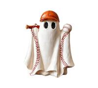 Figuras de fantasma Centro de Mesa Halloween de Resina de 15 cm, Mono y | estatuas fantasma de béisbol para Dormitorio, Pasillo, Sala de Juegos, Oficina, Chimenea y