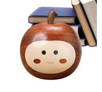 Figuras de frutas lindas: mini tallado en madera, escultura artesanal decorativa, encantador de escritorio, figura hecha a mano duradera | Escultura adorable para dormitorio, mesa de centro, es