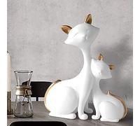 Figuras de Gato de Resina Miniatura Animales Decorativos Regalo de Escritorio Estatuas Cat Statue Decoración del hogar Accesorios de Sala de Estar Colección de Arte