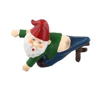 Figuras de gnomo de jardín, 1 paquete de adorno de resina para decoración de jardín para uso al aire libre, resistente a la intemperie, estatua decorativa fiable de primavera para patio, balcón y