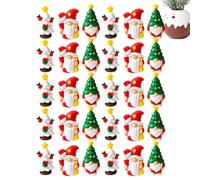 Figuras de gnomos pequeños, 30 piezas, estatua pequeña de Navidad, recuerdo de