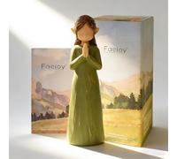 Figuras de hada elfo rezando, curación, regalos de bendición de guardián para un ser querido