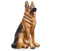 Figuras de jardín, adorno de perro lobo hablará al aire libre, figura decorativa de resina para patio, césped, patio, hogar, entrada, pasillo,