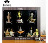 Figuras de juego de Anime de 10cm, Little Nightmares The Twin Chefs, Mini Mono/Nomes, seis figuras, modelo de muñeca, juguetes de regalo 8 cm Sin Caja de Venta al Público