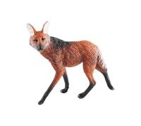 Figuras de juguetes de lobo | Juguete de lobo marrón de estatuilla de animal de simulación | Modelo coleccionable, juguetes educativos de aprendizaje, regalo para niños de 3 años en adelante, niñas y