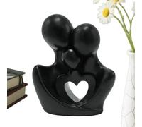 Figuras de la familia en resina - Elegante estatua de padres e hijos, escultura de arte decorativa hecha a mano para estantería, mesa, soporte de TV, sala de estar, pieza de decoración elegante para