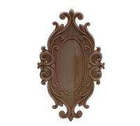 Figuras de madera, apliques, calcomanías de madera, decoración antigua, larga, floral, para muebles, armarios, paredes, C236,4