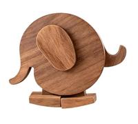 Figuras de madera corriendo | Escultura de madera lisa educativa para correr, escultura mecánica con pendiente, para niñas, salón, hogar, habitación de los niños, mesita de noche,