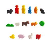 Figuras de Madera Mein Pequeño Granja Bxh 9x21cm Nuevo Animales Establo Bloques