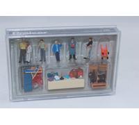 Figuras De Mercado De Pulgas Preiser 10623 Con Accesorios H0 1:87 NUEVO OVP