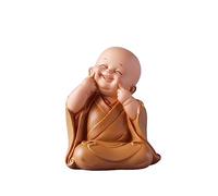 Figuras de Mesa Decoración de estilo chino Zen Wisdom Little Monje, Buda de estilo antiguo, bonita decoración de escritorio for estudio de sala de estar, regalo de bendición creativo Decoraciones de M