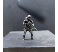Figuras de modelo de soldado moderno de latón, adornos de escritorio, cobre, soldado de las fuerzas especiales del ejército de EE. UU., francotirador, estatua en miniatura, juego de ajedrez de guerra
