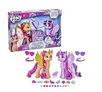 Figuras de My Little Pony: Una Nueva Generación - Sunny Starscout y Twilight Sparkle 15 cm - Incluye 26 accesorios