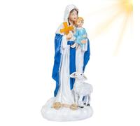 Figuras de nacimiento de Jesús - Figuras de la Sagrada Familia Bebé Jesús Resina Nacimiento de Jesús Decoraciones de Navidad | Decoración festiva del nacimiento de Jesús, decoraciones religiosas de