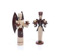 Figuras de Navidad Ángel Y Bergmann Natural Altura Aprox. 15cm Nuevo Madera