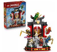 LEGO Ninjago Exposición de Personajes Ninja: 15 Aniversario - Puerta de Monasterio con 8 Minifiguras Coleccionables y Espadas - Regalo Nostálgico para Niños de 14+ Años y Fans Adultos - 71866