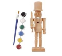 Figuras de Nutcracker de Navidad genéricas - Christmas Blank Nutcracker | Wood Nutcracker | Paint Your Own Nutcracker Soldiers | Wooden Nutcracker Figures For Kids, Adults, & Friends