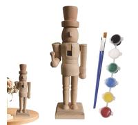 Figuras de Nutcracker de Navidad genéricas - Christmas Blank Nutcracker | Wood Nutcracker | Paint Your Own Nutcracker Soldiers | Wooden Nutcracker Figures For Kids, Adults, & Friends
