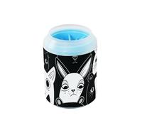 Figuras de palitos de animales en blanco y negro reutilizable con cepillo de masaje suave, esencial para todos los dueños de mascotas, gatos y perros