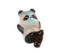 Figuras de pandas pequeñas, mini pandas - Figuras de animales portátiles que brillan en la oscuridad | de panda de resina pintadas a mano para compañeros de familia y a