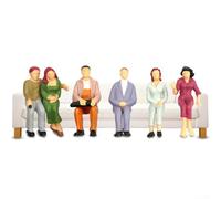 Figuras de pasajeros modelo ferroviario 25 personajes pintados mixtos para escenas realistas de calle y tren