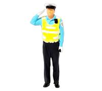 Figuras de policía de transporte en miniatura 1: 64 Modelo de puntos de control educativos con detalles finos para la fabricación de modelos y la educación Figuras de policía de transporte de resina