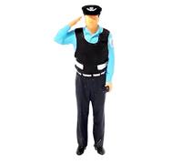 Figuras de policía de transporte en miniatura 1: 64 Modelo de puntos de control educativos con detalles finos para la fabricación de modelos y la educación Figuras de policía de transporte de resina