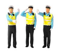 Figuras de policía de transporte en miniatura 1: 64 Modelo de puntos de control educativos con detalles finos para la fabricación de modelos y la educación Figuras de policía de transporte de resina
