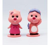 Figuras de PVC Loopy, modelos de juguete, figuras de acción, estatuas de exhibición, 6 piezas para coleccionar