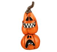 Figuras De Resina De Halloween - Miniaturas De Halloween | Mini Figuras De Hallloween | Spooky Bruja De Bruja Negra Black Pumpkin Ghost Resina Estatua De La Estatua | Adorno De Terror | Central De Mes