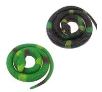 Figuras de serpientes elásticas de goma, serpientes de goma elástica, serpientes de goma falsas realistas, serpientes de juguete de goma, para ahuyentar a los pájaros, bromas, fiestas de Halloween, 2