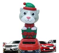 Figuras De Solar De Navidad,Figuras De Navidad con Sacumblor Solar - Coche De Dibujos Animados Balanceando Solares, De Juguetes De Baile De Coche Atractivo, Decoración