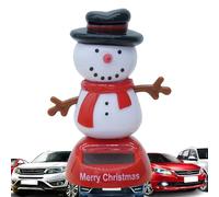 Figuras De Solar Navideño - Figura De Mesa De Dibujos Animados Temblorosos, Atractivo para Coche, Juguete Solar Festivo, Decoración del Tablero Móvil | Escribir