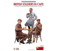 Figuras De Soldados Británicos En Café 1:35 Kit De Modelo De Plástico MINIART
