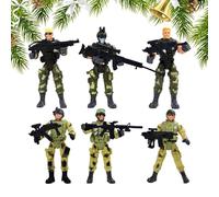 Figuras de soldados - Modelos de acción coleccionables, juego de figuras en miniatura, figuras de juguete educativos | Set de juego para niños, calcetines acolchados regalo para niños y niñas, en