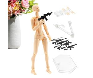 Figuras de Stop Motion - Plantilla de Figura de Realista con articulación móvil, Figura de acción Flexible para Dibujar una fotografía de animación, portátil y versátil | Figura Modelo