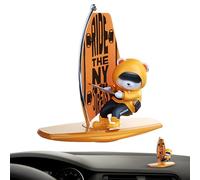 Figuras de tablero - Divertida estatua oscilante de oso surfista | Accesorios para salpicadero de coche con decoración de animales, para camión, sedán, camioneta, scooter, SUV, automoción, hombres, mu