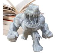 Figuras de tiburón - Figura coleccionable de escritorio, divertida escultura de aullido muscular, decoración de animales del océano, de mesa creativo | Exhibición única de la sala de estar del