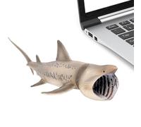 Figuras De Tiburones Realistas - PP Sea Animal Toys | Figuras De Tiburón Peregrino Ďe 120g, 21,3x10*6cm, Juguetes Educativos Đe Animales del Océano para Niños Y Niñas, Juguetes Coleccionables D́
