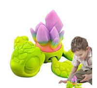 Figuras de tortugas | Tortugas impresas en 3D que brillan en la oscuridad | Articulada Antiestrés Figura Animal para adultos, hombres, mujeres, escritorio, decoración, regalo original