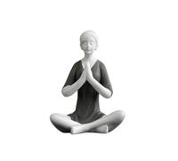 Figuras de yoga de cerámica inspiradas en el zen, estatuas de meditación femenina, escultura artística para el hogar, oficina, estudio de yoga y spa, decoración minimalista moderna de yoga para sala